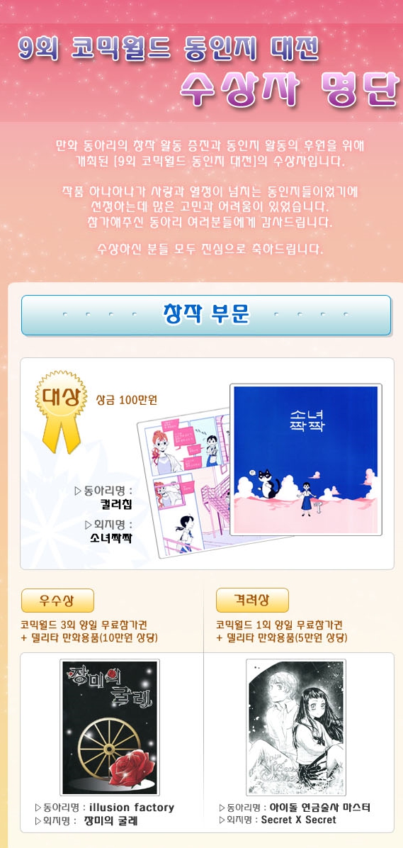 수상이력